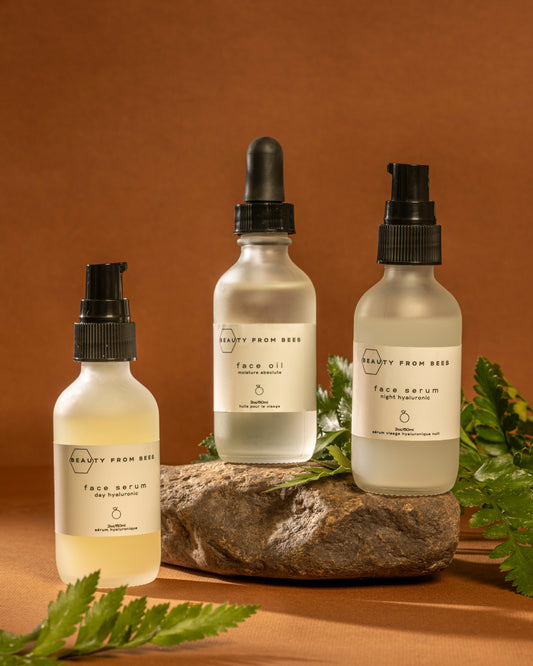 Beauty From Bees Anti aging Trio Day Serum Night Serum Face Oil